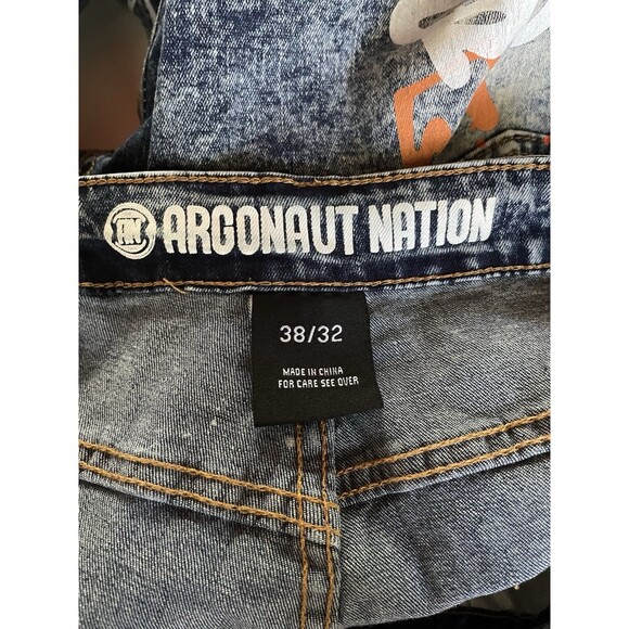 Men’s 38”x32” Argonaut National Graffiti Straight Leg Jeans - Picture 4 of 4